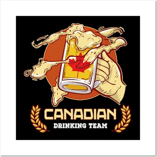 Canadian Drinking Team Posters and Art